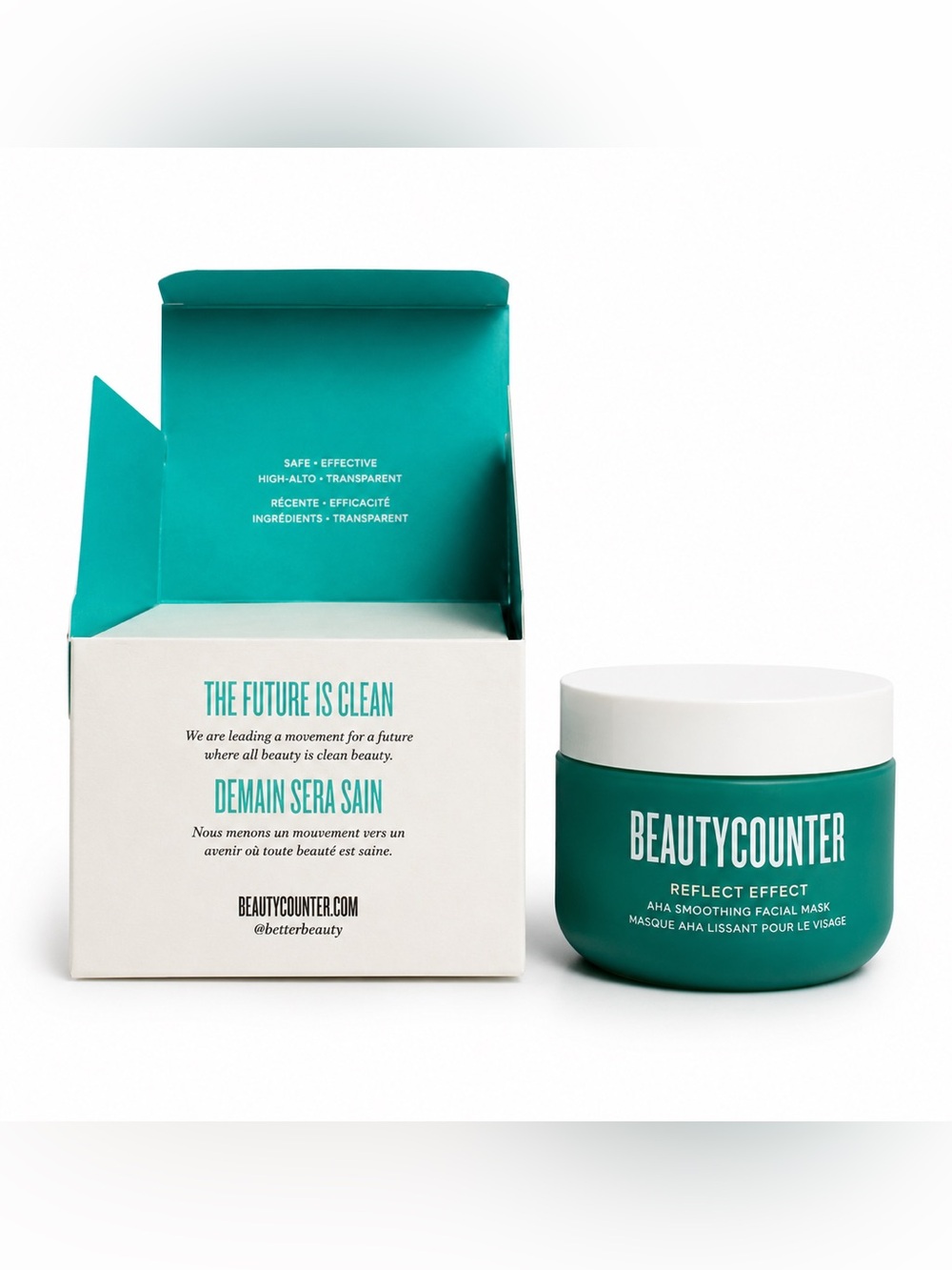 NIB Beautycounter Reflect Effect AHA Smoothing Facial Mask 75ml Discontinued